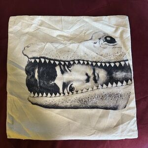 Piero Fornasetti Artistic Lina Carvalieri Reptile Canvas Cushion Cover